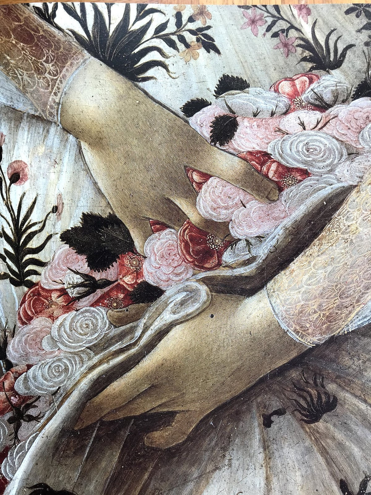 Dettaglio "Flora" Sandro Botticelli "La Primavera" 1480 ca. Tempera grassa su tavola cm. 207x319 Firenze - Galleria degli Uffizi (Fig.9)