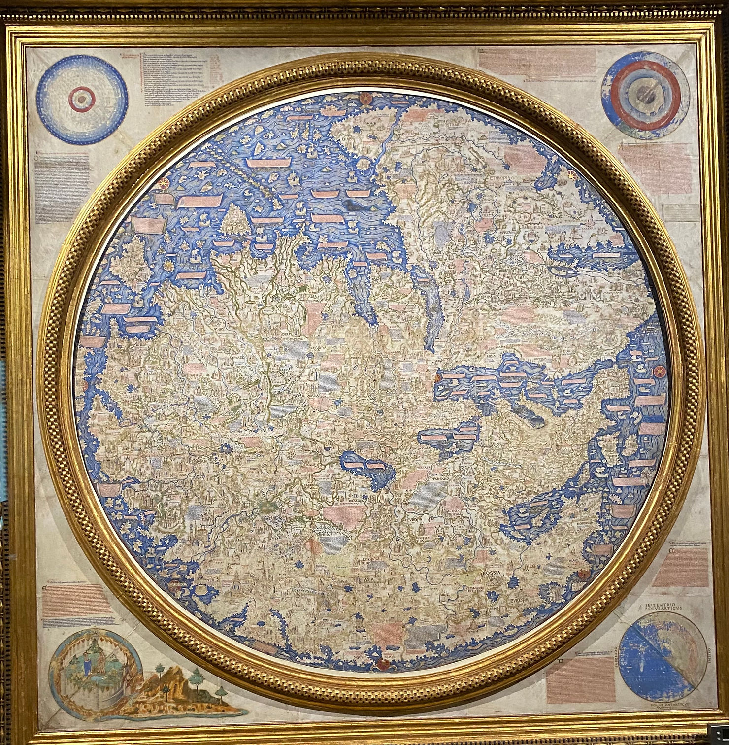 Mappamondo, 96x193 cm, Fra' Mauro, 1457-1458