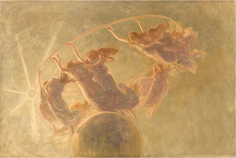 Gaetano Previati "La danza delle ore", 1899 Collezione d'Arte della Fondazione Cariplo