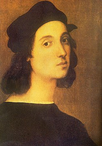 "Autoritratto di Raffaello Sanzio" 1504-1506,  olio su tavola  cm. 47,5x33 Galleria degli Uffizi - Firenze (Fig.10)