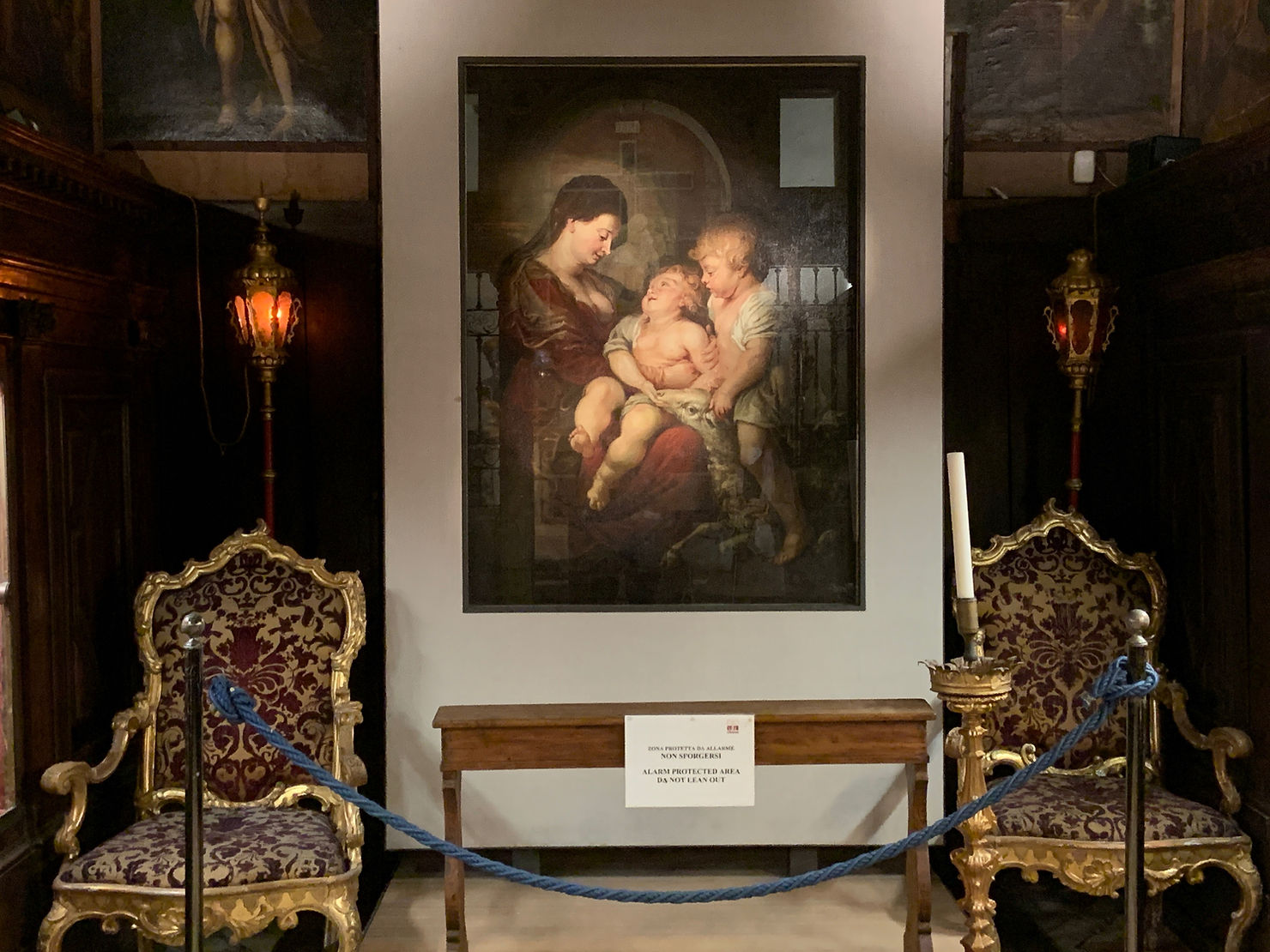 Pieter Paul Rubens "Madonna col Bambino e San Giovannino" Chiesa di Santa Maria del Giglio, Venezia. La foto è di Manuela Moschin