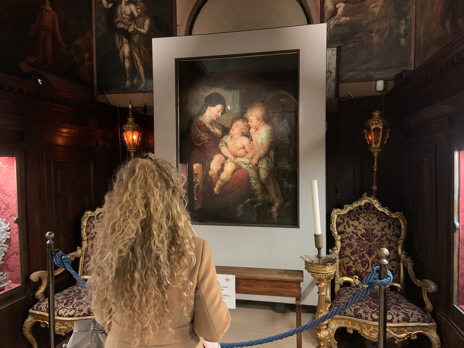 Pieter Paul Rubens "Madonna col Bambino e San Giovannino" Chiesa di Santa Maria del Giglio, Venezia. La foto è di Manuela Moschin