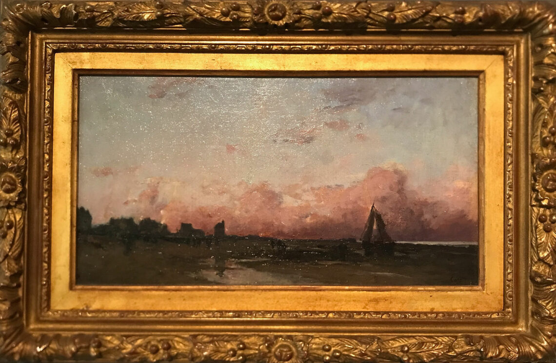 Adolphe - Félix Cals "Tramonto a Honfleur"Caen, Collezione Association Peindre en Normandie