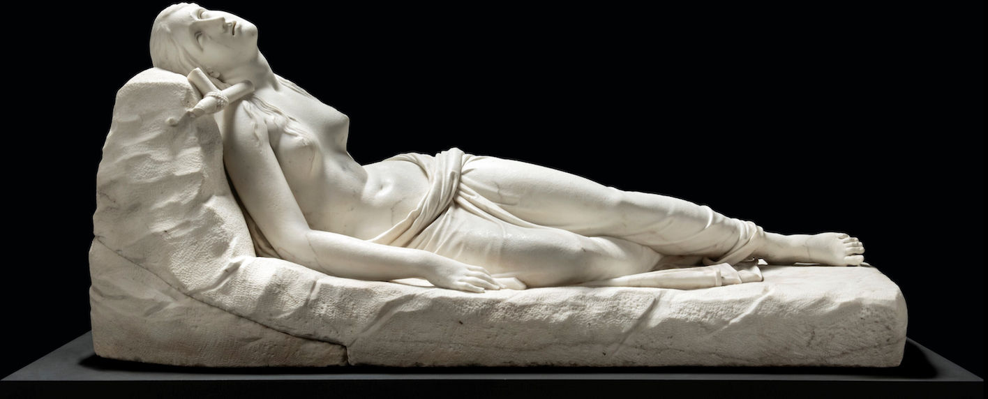 Antonio Canova "Maddalena giacente" 1819-1822, marmo.